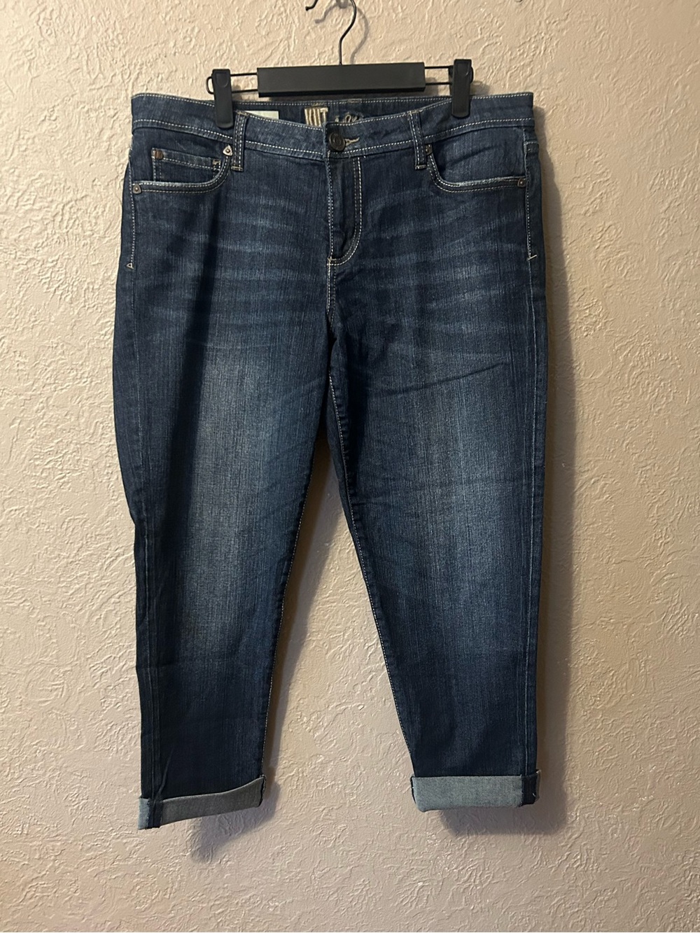 Kut from the Kloth Dark Blue Cropped Jeans